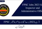 FPSC Jobs 2023 for Inspector and Administrative Officer