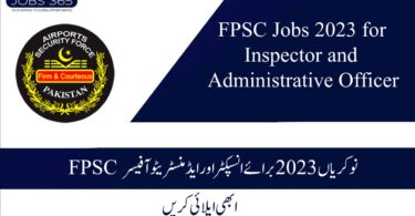 FPSC Jobs 2023 for Inspector and Administrative Officer