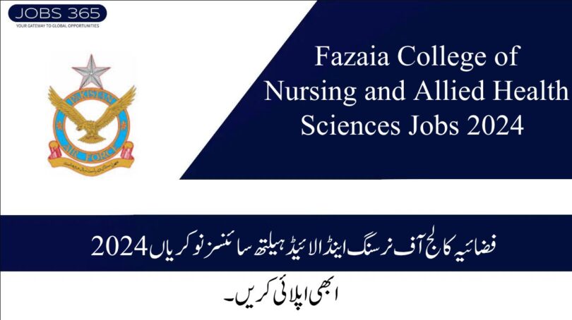 Fazaia College of Nursing and Allied Health Sciences Jobs 2024