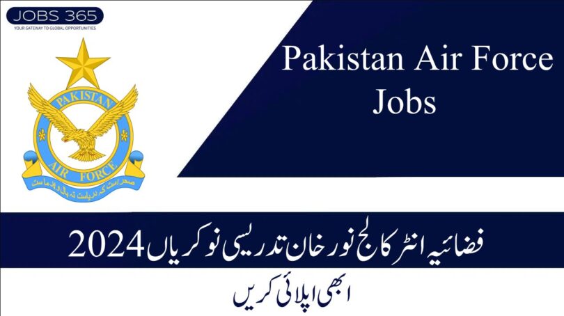 Fazaia Inter College Nur Khan Teaching Jobs 2024