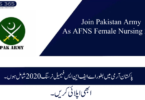 Join Pakistan Army As AFNS Female Nursing 2020