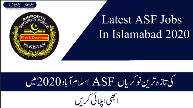 Latest ASF Jobs In Islamabad 2020