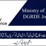 Ministry of Defence DGRDE Jobs 2023