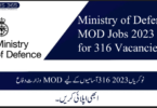 Ministry of Defence MOD Jobs 2023 for 316 Vacancies