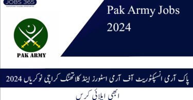 Pak Army Inspectorate of Army Stores and Clothing Karachi Jobs 2024