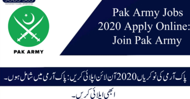 Pak Army Jobs 2020 Apply Online: Join Pak Army