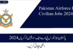 Pakistan Airforce PAF Civilian Jobs 2024 