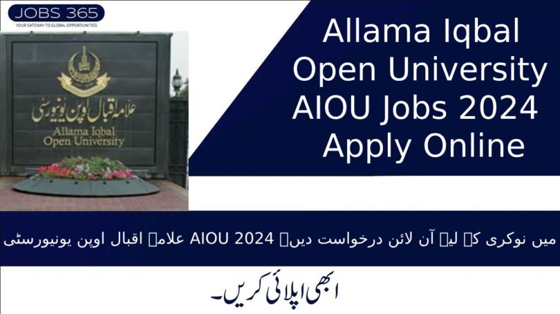 Allama Iqbal Open University AIOU Jobs 2024 Apply Online