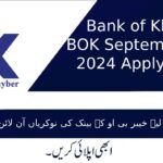 Bank of Khyber BOK September Jobs 2024 Apply Online