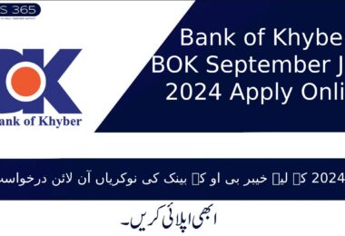 Bank of Khyber BOK September Jobs 2024 Apply Online