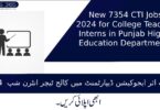 CTI Jobs 2024 in Punjab Higher Education Department